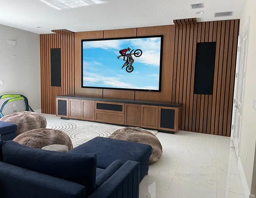 Custom crafted media room