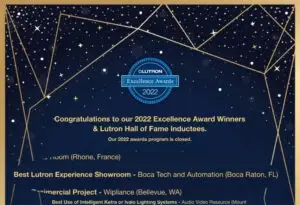 Lutron Excellence Awards 2022 300x205